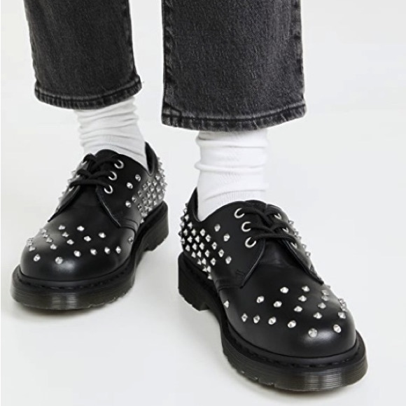 Dr. Martens Shoes - Dr. Martens 1461 Stud Wanama Oxfords black leather shoes Woman size 9/ 41 new
